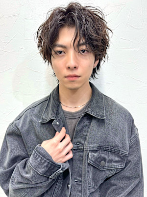 ツイストスパイラルパーマ メンズショート スパイラルパーマ