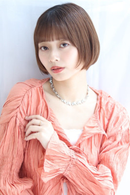 ヘルシーボブ×モカベージュ20代30代40代