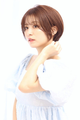 【20代30代】ナチュラルショート/アプリコットオレンジ