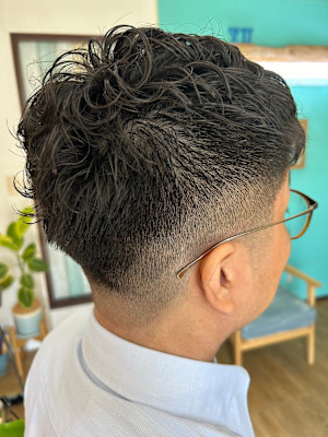 フェード×パーマ