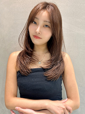 韓国風レイヤーカット髪質改善縮毛矯正レイヤー韓国髪質改善