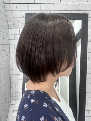 髪質改善艶髪ボブウルフ
