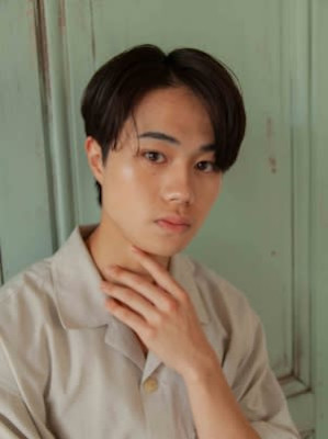 王道かき上げスタイル