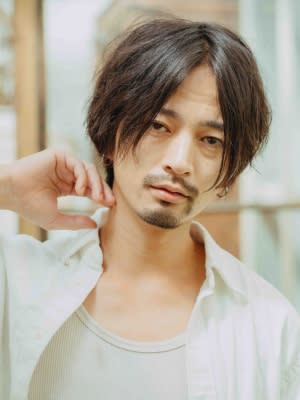 落ち着いた大人見えするメンズボブスタイル☆