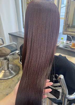 ピンクショコラカラー♪色気あふれる艶髪ヘアー