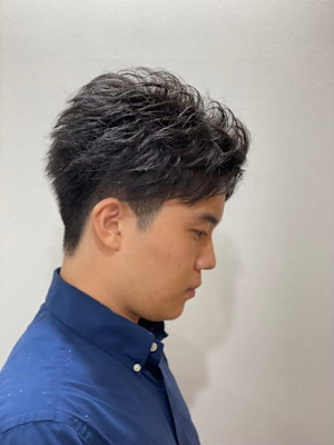 フェザーパーマ【理容室/バーバー/フェザーパーマ】