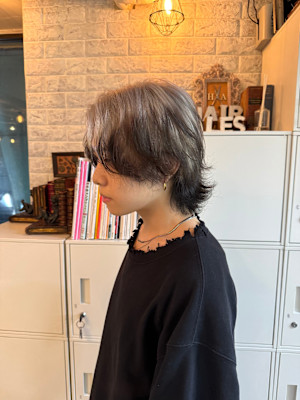 メンズルーツカラー/エンドカラー/メンズミディアムヘア