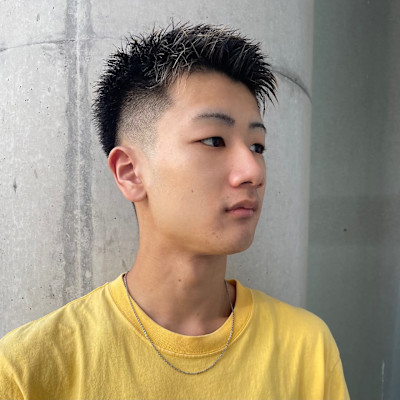 メンズ/スパイキーショート/ボックスショート/刈り上げ無し