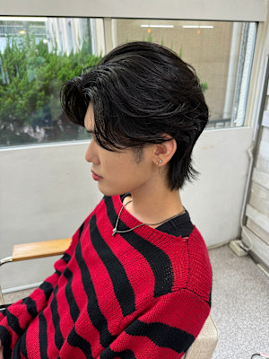 メンズウルフ/中性ウルフ/ウルフカット/