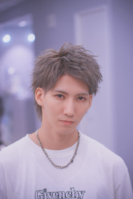 アップバング/ビジネスカット/グレージュ/簡単ヘアセット