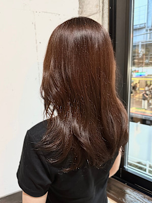 ロングレイヤー×レッドカッパーブラウン