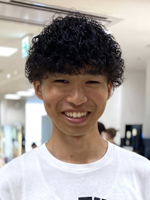 銀座メンズパーマ波巻きシャドウパーマツイストスパイラル無造作