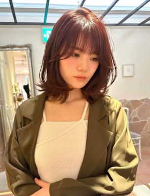 【HIROHUMI】チェリーピンク×韓国ミディアムくびれレイ