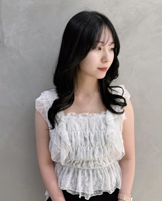 レイヤー/韓国巻き/黒髪