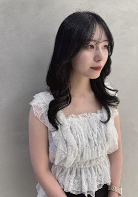 レイヤー/韓国巻き/黒髪