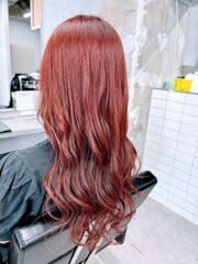 ブリーチなし☆チェリーレッド