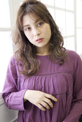 美髪♪透明感くすみベージュカラー