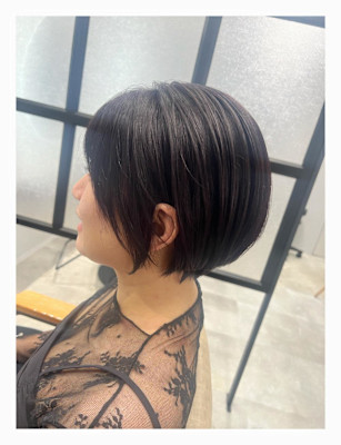 重めショートボブ