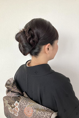 お呼ばれヘア/シニヨンセット