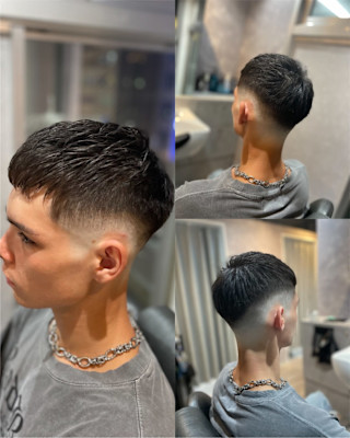 スキンフェード+クロップ