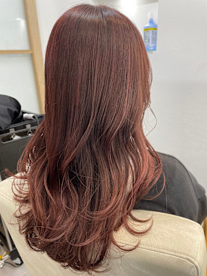 髪質改善レッドブラウン