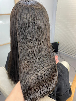 髪質改善ダークグレージュ