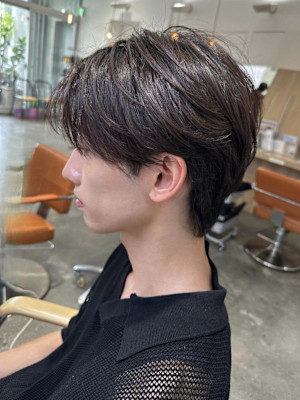 毛流れセンターパート