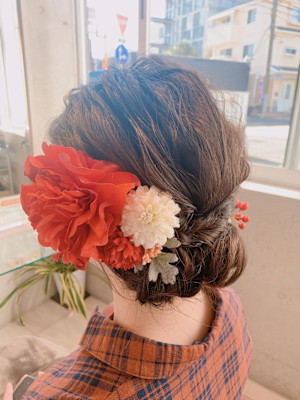 上品で華やかな和装アレンジ