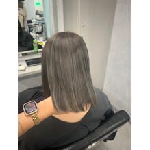 白髪ぼかしハイライト