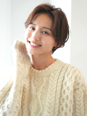 前下がりショート・ボブ/絶壁解消/前髪あり/40代/30代
