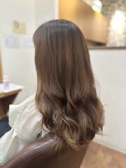 ニュアンスカラー/巻き髪スタイル/髪質改善トリートメント