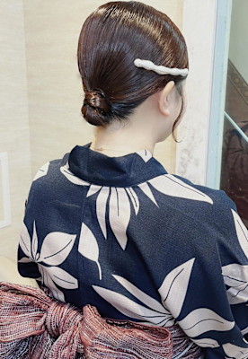 《みひろ》タイトシニヨン／浴衣着付け