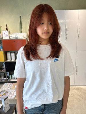 ミルトーンカラーオレンジ/レイヤー