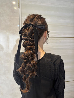 編みおろしツイン