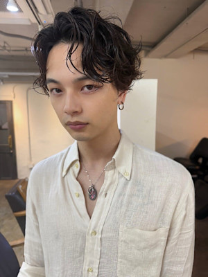 かきあげパーマ/メンズニュアンスパーマ【下北沢】