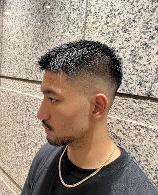 銀座　理容室　スキンフェード　ベリーショート
