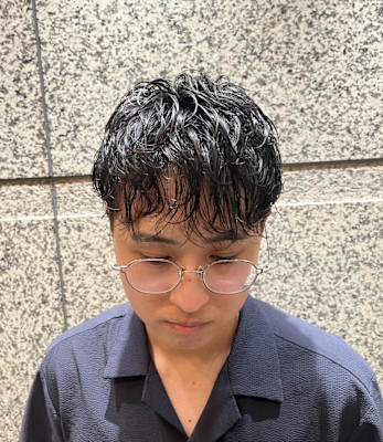 銀座　理容室　ナチュラルパーマ