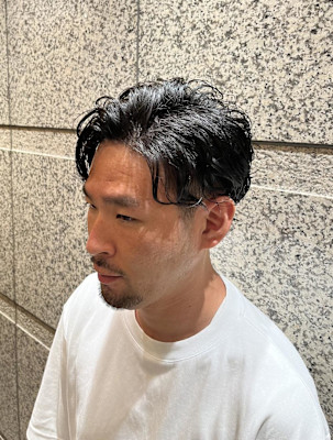 銀座　理容室　ナチュラルパーマ
