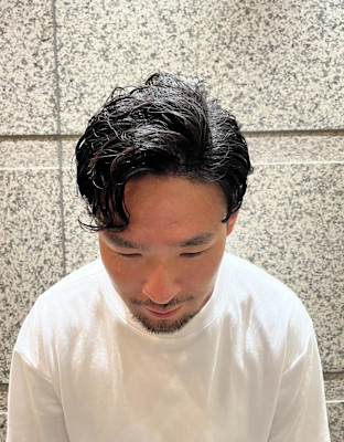 銀座　理容室　ナチュラルパーマ　