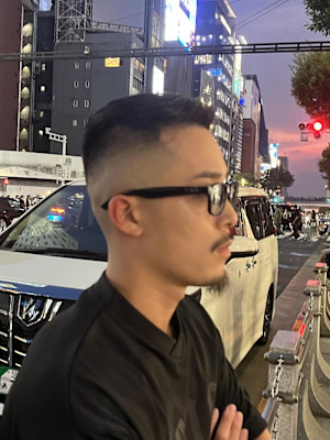 銀座　理容室　ハイスキンフェード　