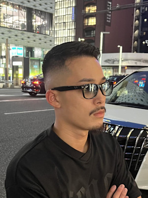 銀座　理容室　ハイスキンフェード