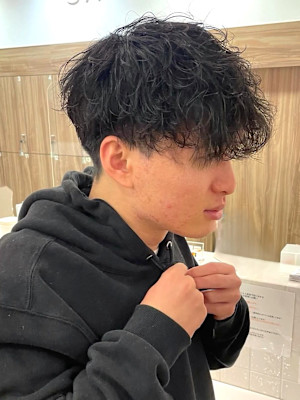 メンズパーマ ツイスパ 刈り上げ ツーブロック メンズカット