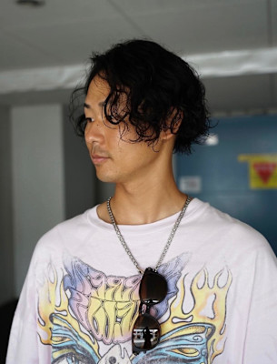 スパイラルパーマ／メンズミディアム／平塚美容室