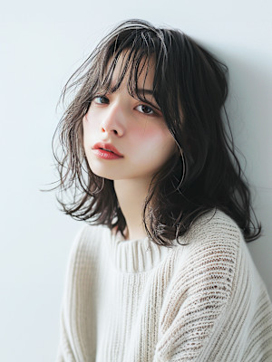 20代30代40代　くびれ抜け感外国人風セミロング＃4