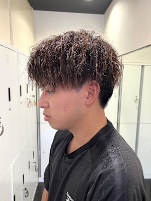 【平山明樹】マッシュに合う縦落ちスパイラルパーマ