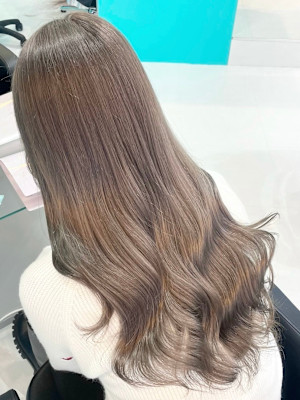 ブリーチ/ダブルカラー/グレージュ/ミルクティー