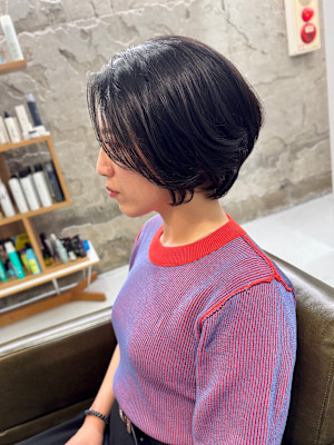 大人女性グラデーションボブ