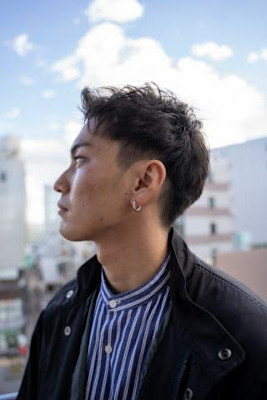 アップバングのクールショート