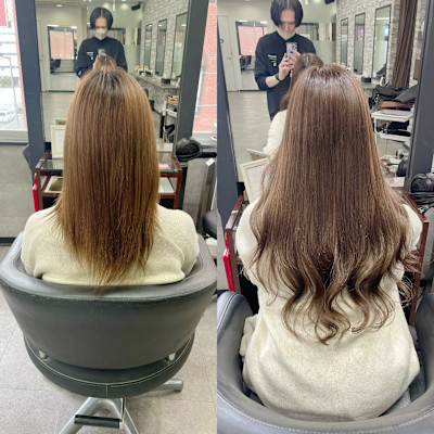 韓国系BIZEカラーエクステ梅田×スタイル