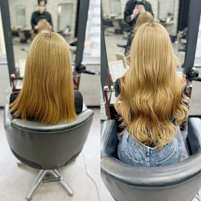 韓国系BIZEカラーエクステ梅田×スタイル